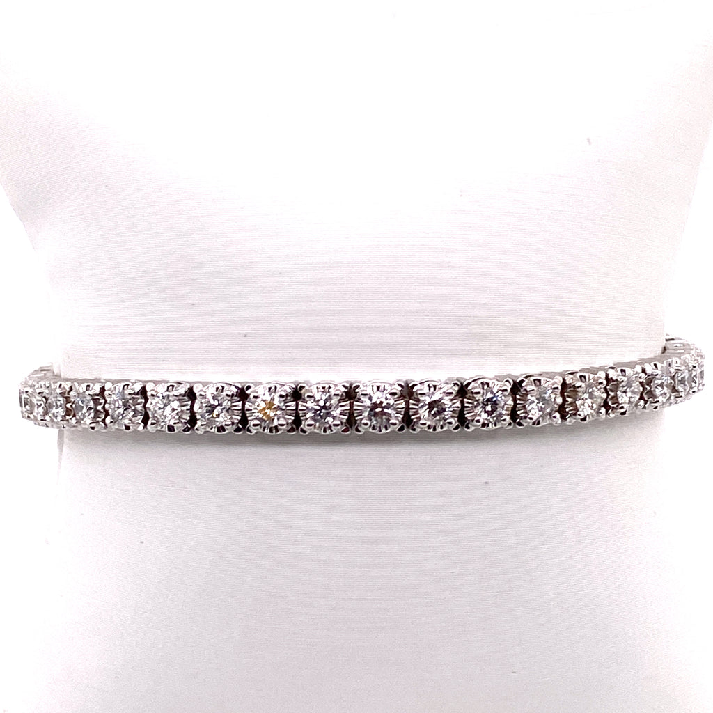 Gabriel & Co. 4.00ctw FG/SI Diamond Line Bracelet in 14K White Gold - MJ Christensen Diamonds