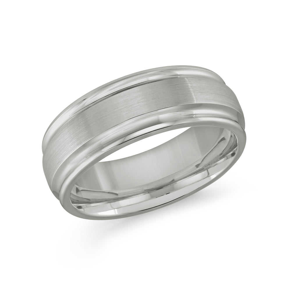 Malo 8mm Tungsten Satin/Polish Band in 11 (Men's) - MJ Christensen Diamonds
