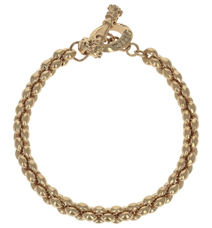 10K Yellow Gold Small Infinity Link Bracelet in 10K Yellow Gold - MJ Christensen Diamonds