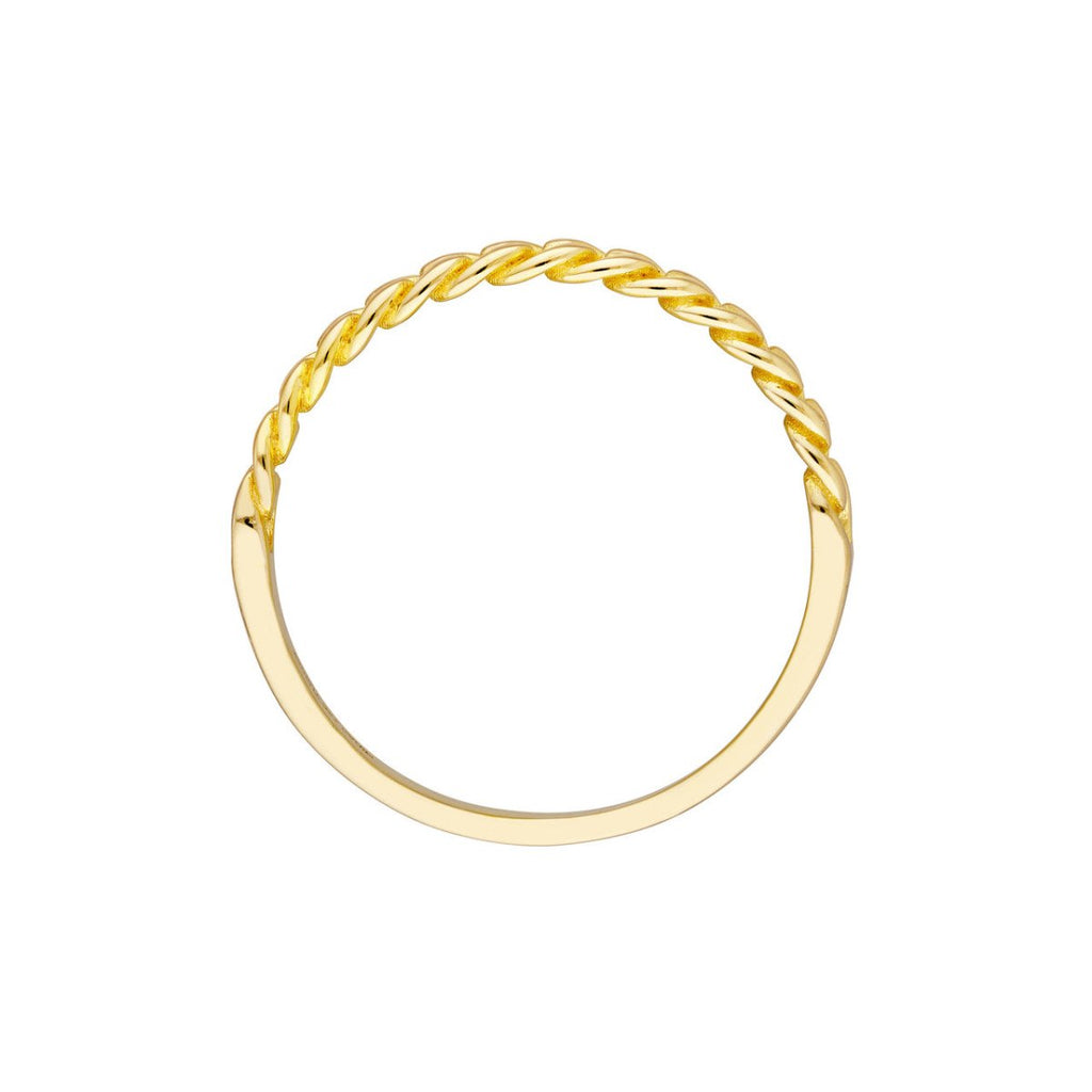 14K Yellow Gold Curb Chain Link Ring in 14K Yellow Gold - MJ Christensen Diamonds