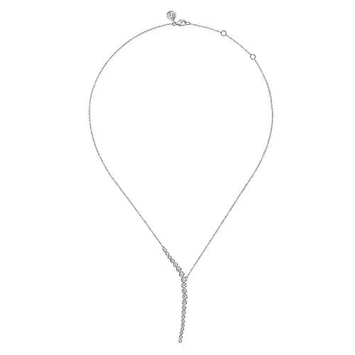 14KW .72CTW DIA GRADUATED "Y" NECKLACE 17.5 - MJ Christensen Diamonds