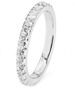 Anniversary Band with 0.80ctw Diamonds in 18K White Gold - MJ Christensen Diamonds
