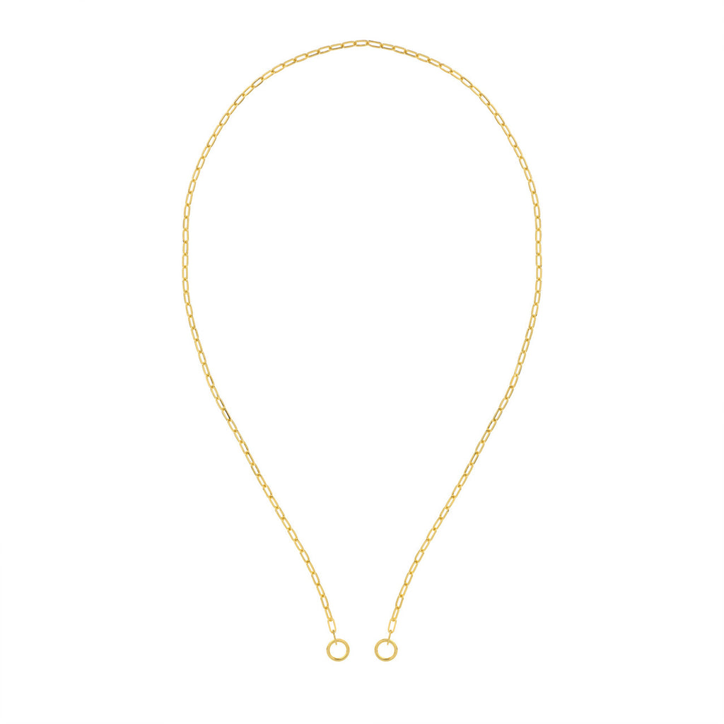 Open Paper Clip Chain Necklace in 14K Yellow Gold - MJ Christensen Diamonds