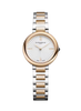 Baume & Mercier 28mm Silver Joia Ladies Watch in Two Tone Rose Gold Stainless Steel