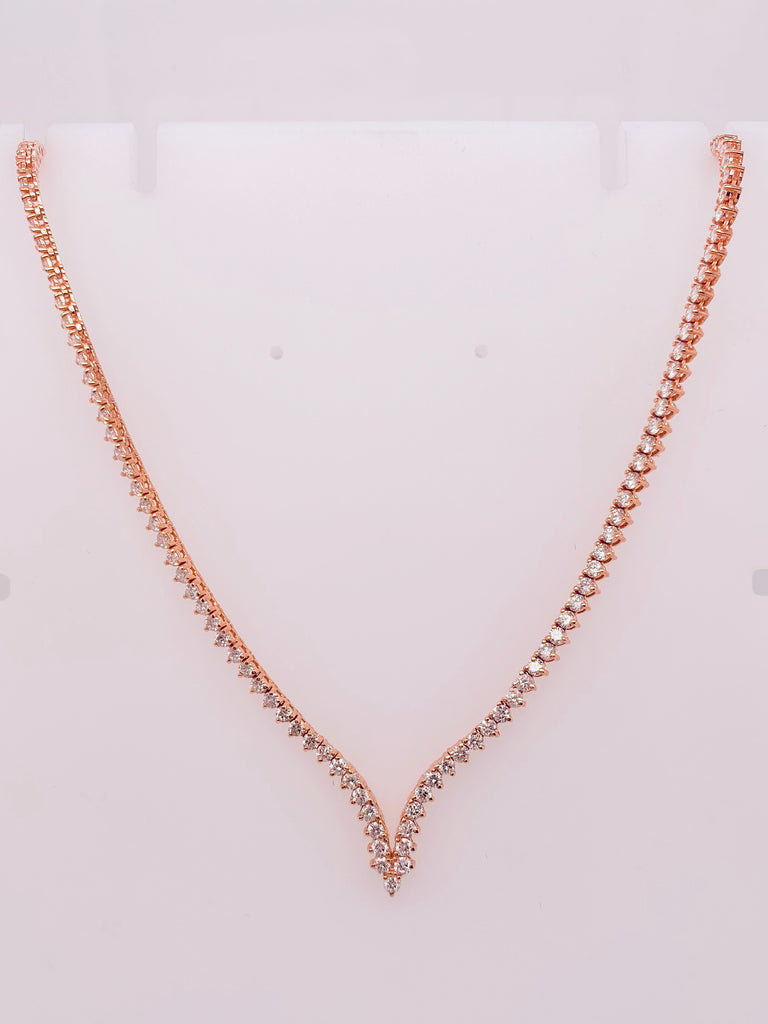 Gabriel & Co Round Diamond Pendant Necklace in 14K White Gold (3.32ctw) - MJ Christensen Diamonds