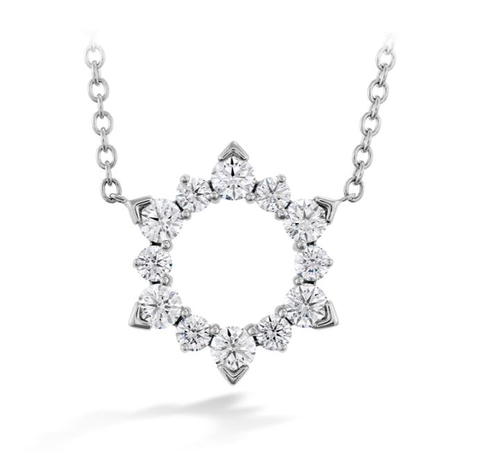Aerial Eclipse Pendant Necklace in 18K White Gold (0.51ctw) - MJ Christensen Diamonds