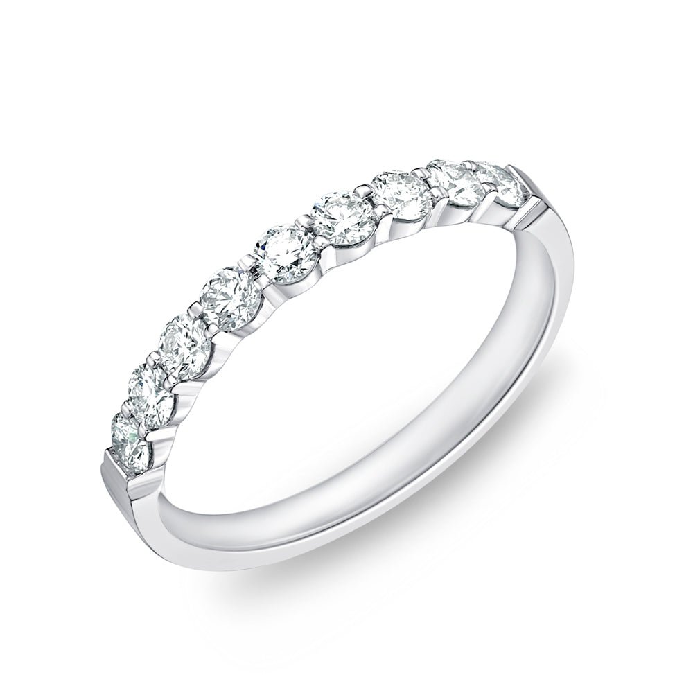 Anniversary Band with 0.54ctw Diamonds in Platinum - MJ Christensen Diamonds