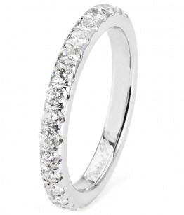Anniversary Band with 0.80ctw Diamonds in 18K White Gold - MJ Christensen Diamonds
