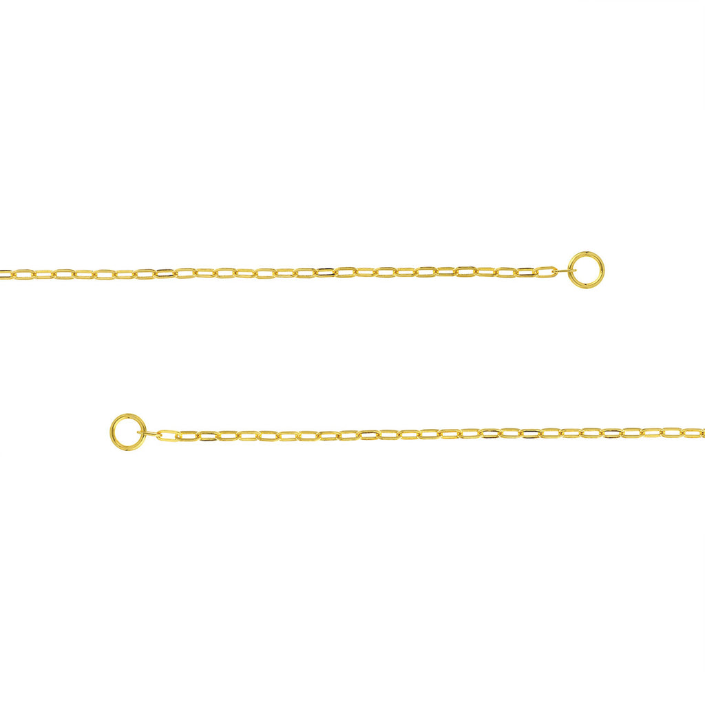Open Paper Clip Chain Necklace in 14K Yellow Gold - MJ Christensen Diamonds