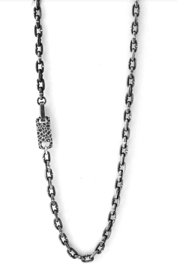 Boat Link Chain Necklace with Hook Clasp in Sterling Silver - MJ Christensen Diamonds