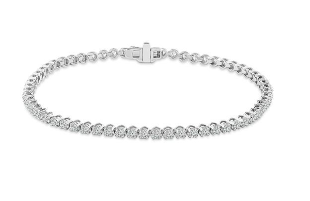 Brandless 1 Carat Diamond Line Bracelet in 14K White Gold (1ctw) - MJ Christensen Diamonds