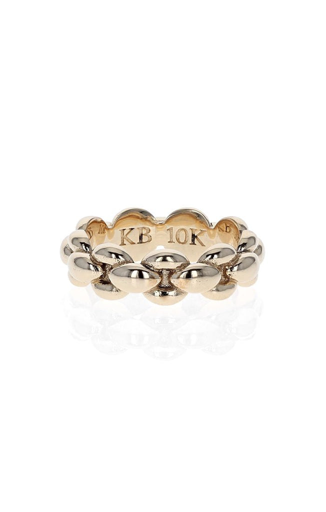 Chain Link Men's Ring in 10K Yellow Gold - MJ Christensen Diamonds