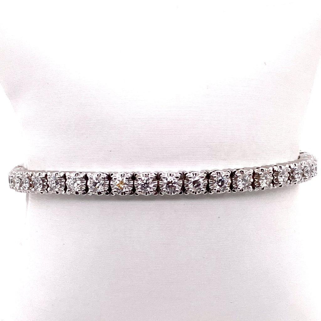 Gabriel & Co. 4.00ctw FG/SI Diamond Line Bracelet in 14K White Gold - MJ Christensen Diamonds