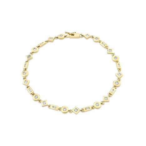Gabriel & Co Diamond Bezel Line Bracelet in 14K Yellow Gold (0.88ctw) - MJ Christensen Diamonds
