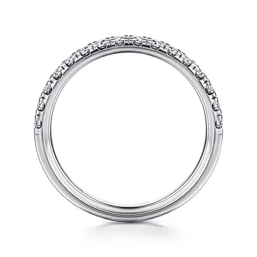 Gabriel & Co Diamond Half Anniversary Band in 14K White Gold (0.39ctw) - MJ Christensen Diamonds