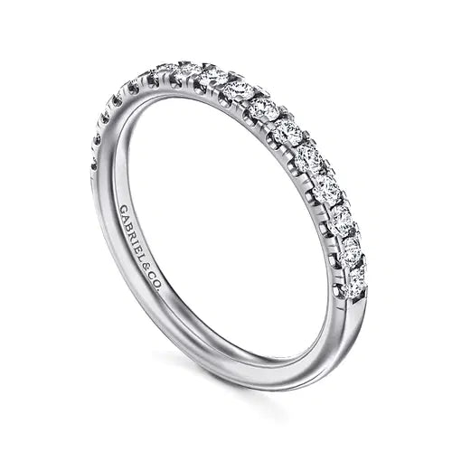 Gabriel & Co Diamond Half Anniversary Band in 14K White Gold (0.39ctw) - MJ Christensen Diamonds