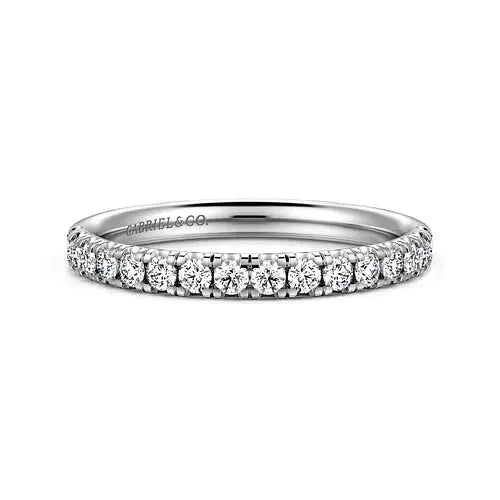 Gabriel & Co Diamond Half Anniversary Band in 14K White Gold (0.39ctw) - MJ Christensen Diamonds