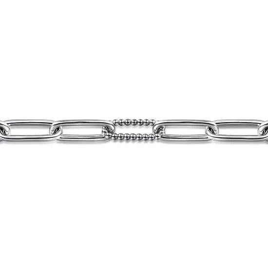Gabriel & Co Paperclip Link Bujukan Bracelet in Sterling Silver - MJ Christensen Diamonds