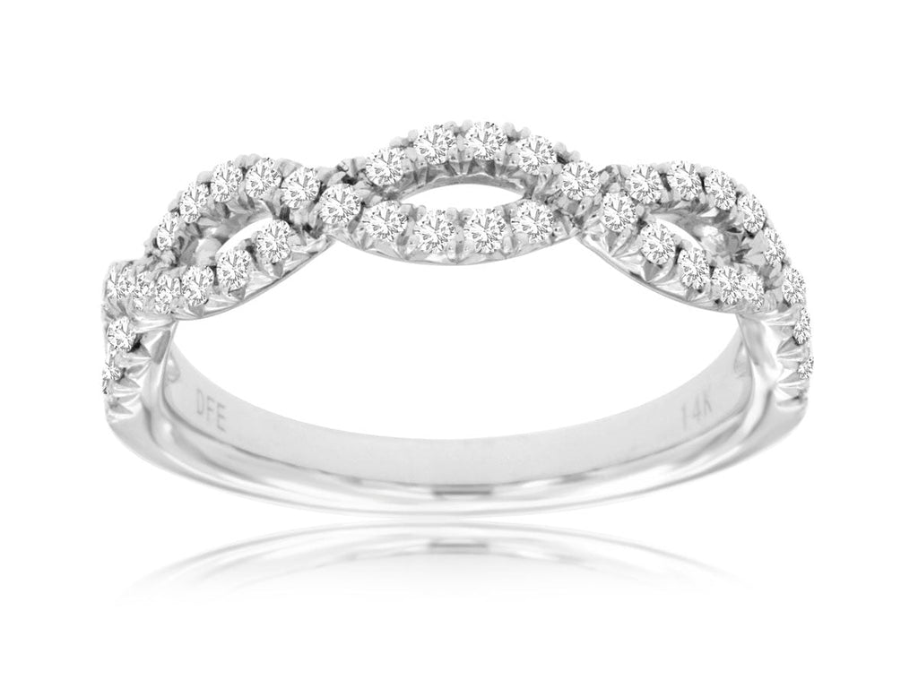 Generic Gold Diamond Infinity Band (0.37ctw) - MJ Christensen Diamonds