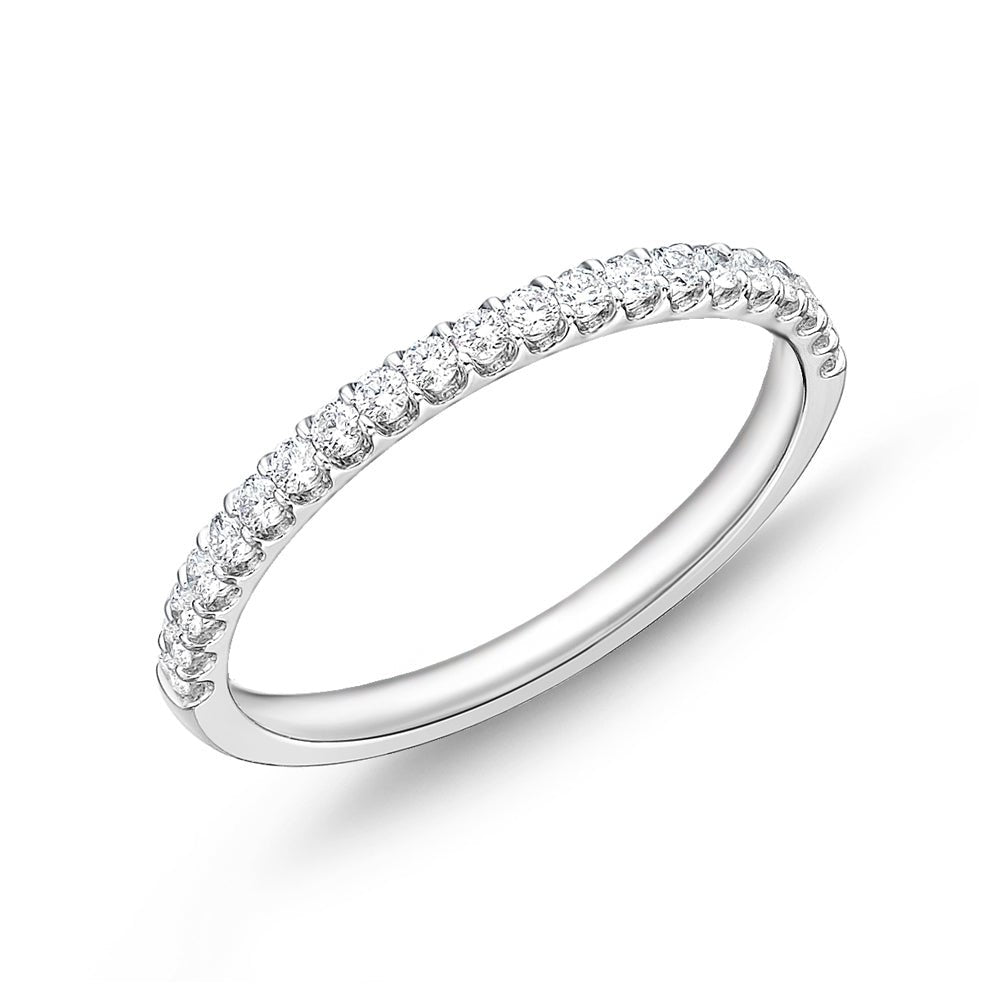 Half Anniversary Band with 0.25ctw Diamonds in Platinum - MJ Christensen Diamonds