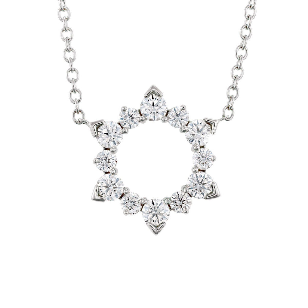 Hearts on Fire Aerial Eclipse Pendant with 1.70ctw IJ/VS - SI Diamonds in 18K White Gold - MJ Christensen Diamonds