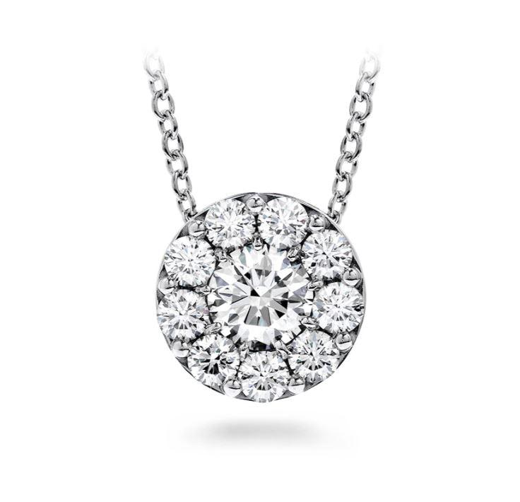 Hearts on Fire Fulfillment Pendant with 0.51ctw IJ/VS - SI Diamonds in 18K White Gold (0.51ctw) - MJ Christensen Diamonds