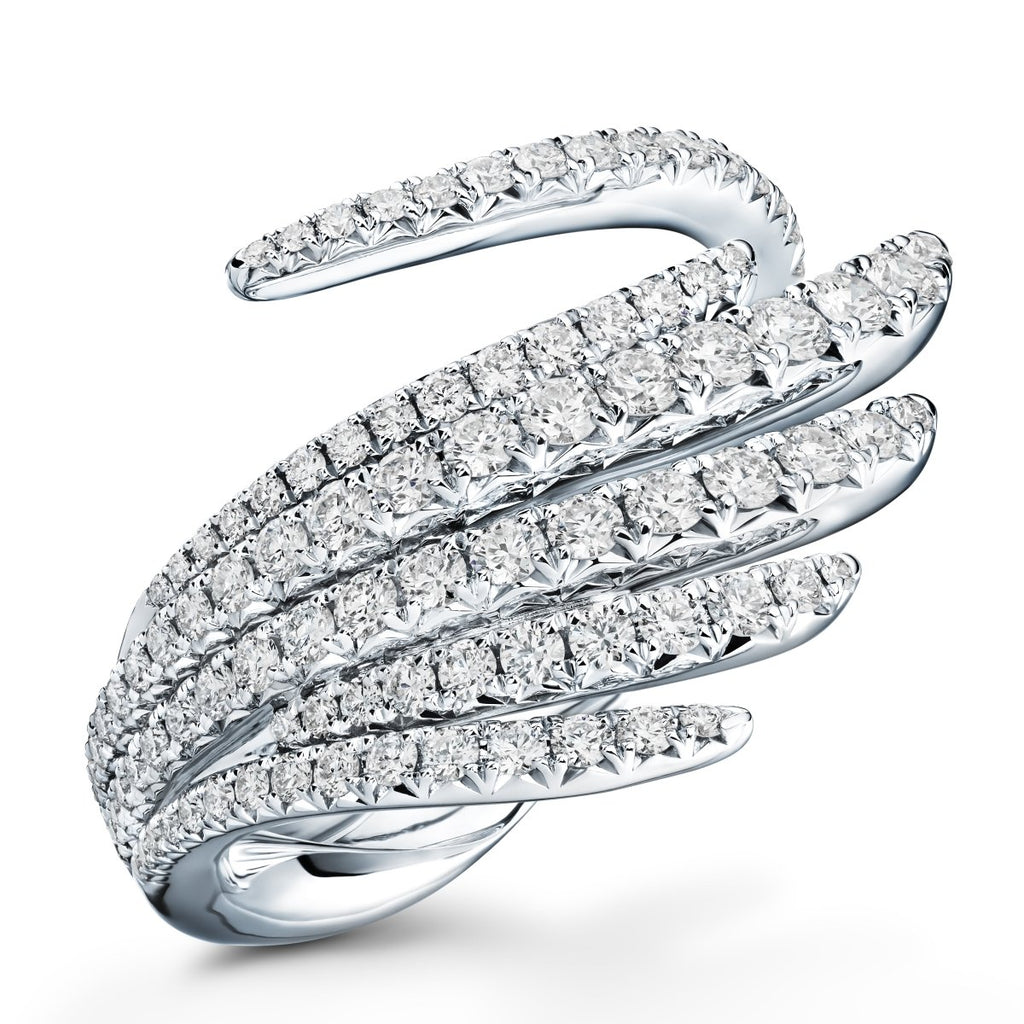Hearts on Fire GH/VS Vela Cocktail Fashion Ring in Platinum (0.90ctw) - MJ Christensen Diamonds