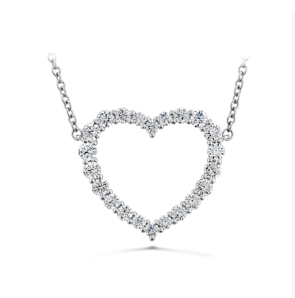 Hearts on Fire Regal Line Necklace in 18K White Gold (2.76ctw) - MJ Christensen Diamonds