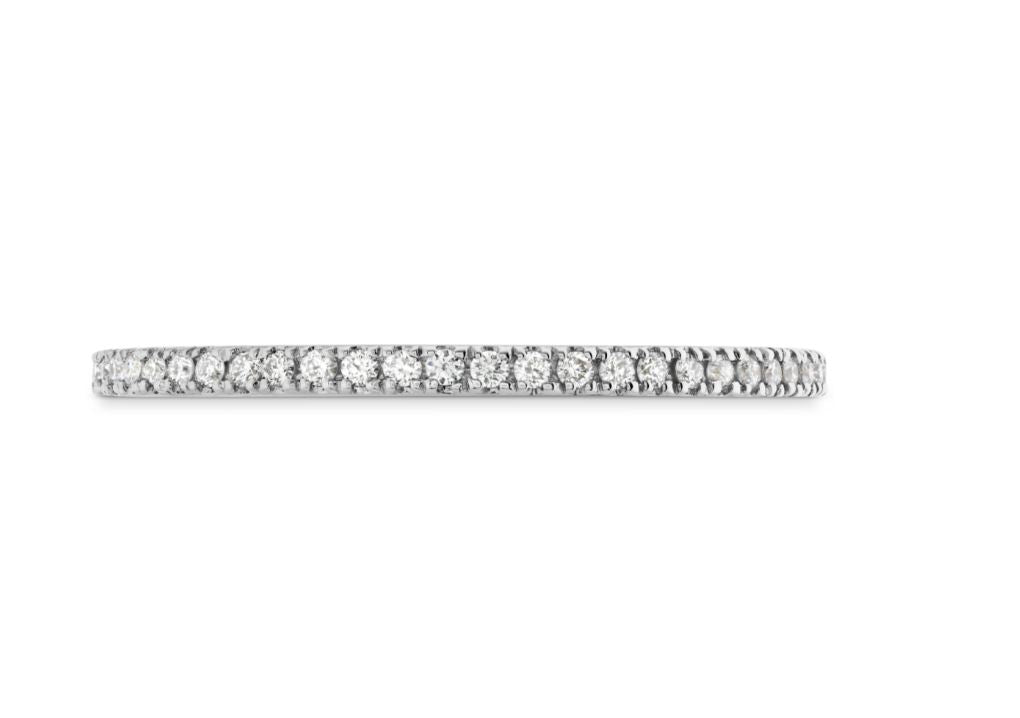 Hearts on Fire Round Diamond Eternity Anniversary Band in 18K White Gold (0.18ctw) - MJ Christensen Diamonds