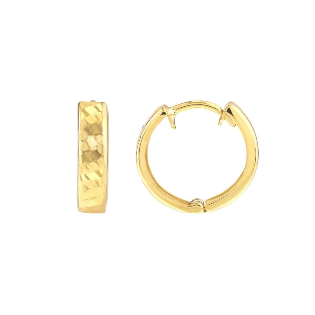 Huggie Earrings in 10K Yellow Gold - MJ Christensen Diamonds
