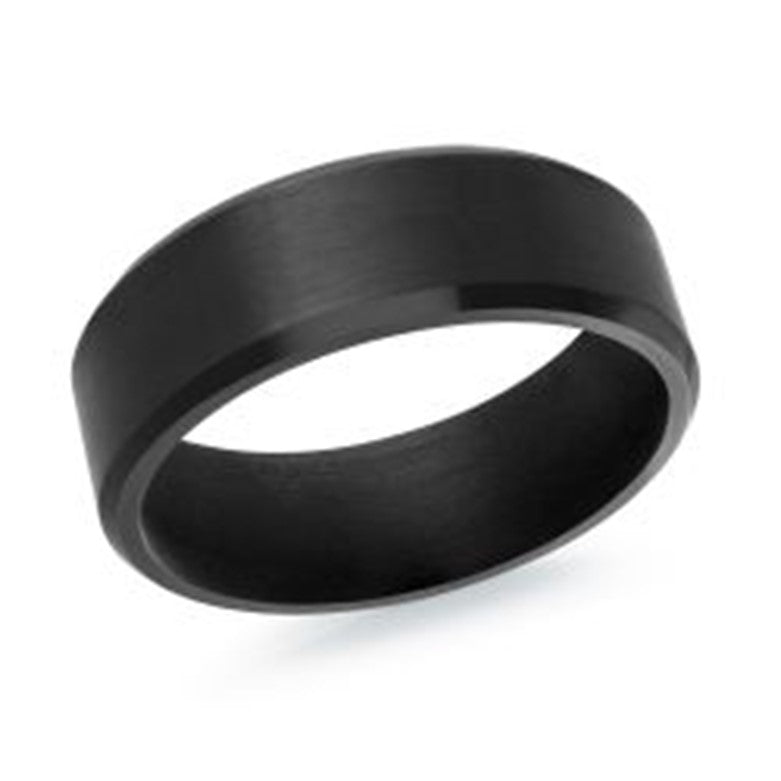 Malo 7mm Black Tantalum Satin Finish Band in 10K Black Tantalum - MJ Christensen Diamonds