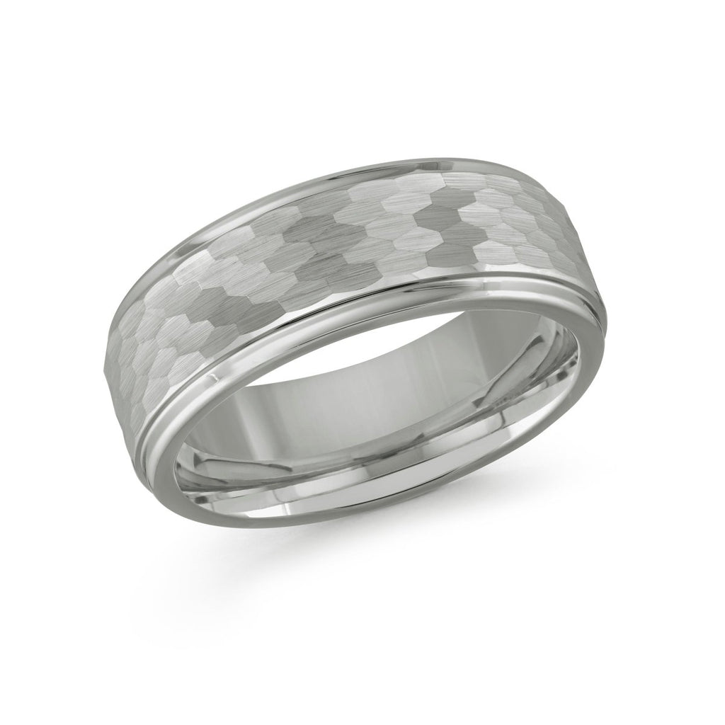 Malo Textured Tungsten Band in 8MM width (Size 9) - MJ Christensen Diamonds