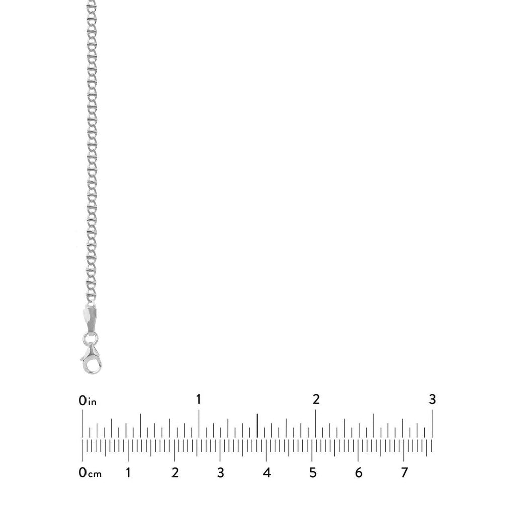 Mariner Link Anklet in 14K White Gold (2.20mm, 10" Adjustable) - MJ Christensen Diamonds