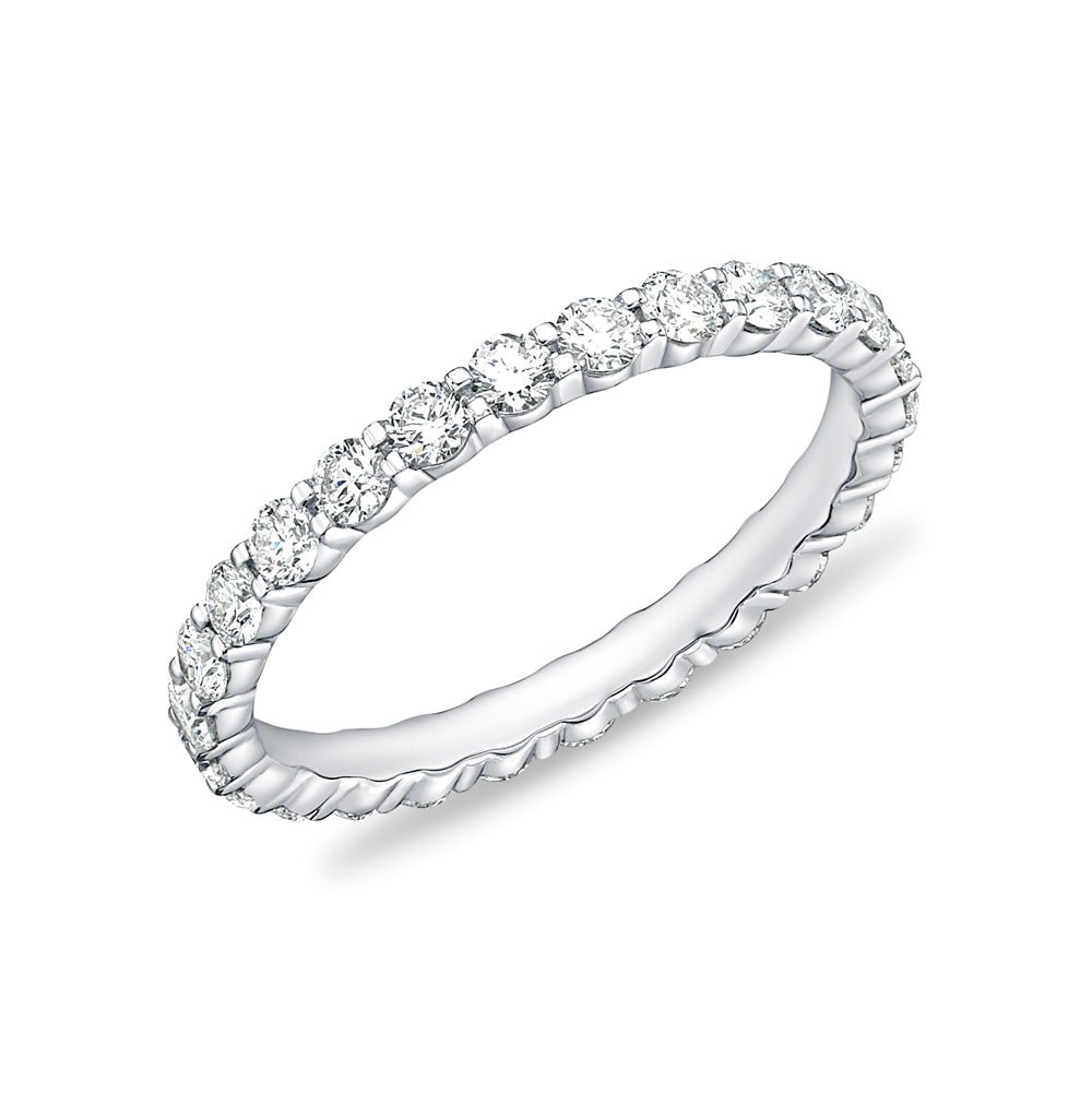 Michael M Round Diamond Eternity Anniversary Band in Platinum (1.03ctw) - MJ Christensen Diamonds