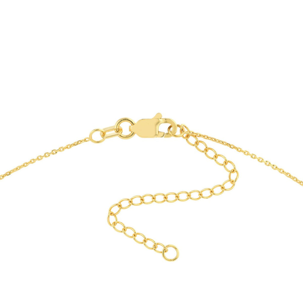 Mini Disk Dangle Anklet in 14K Yellow Gold (10") - MJ Christensen Diamonds