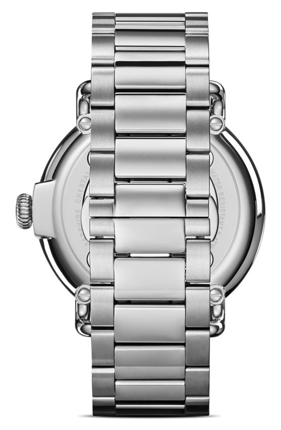 Shinola 41mm Ivory Runwell Sub 2nd Teal Numbers Watch in Stainless Steel - MJ Christensen Diamonds