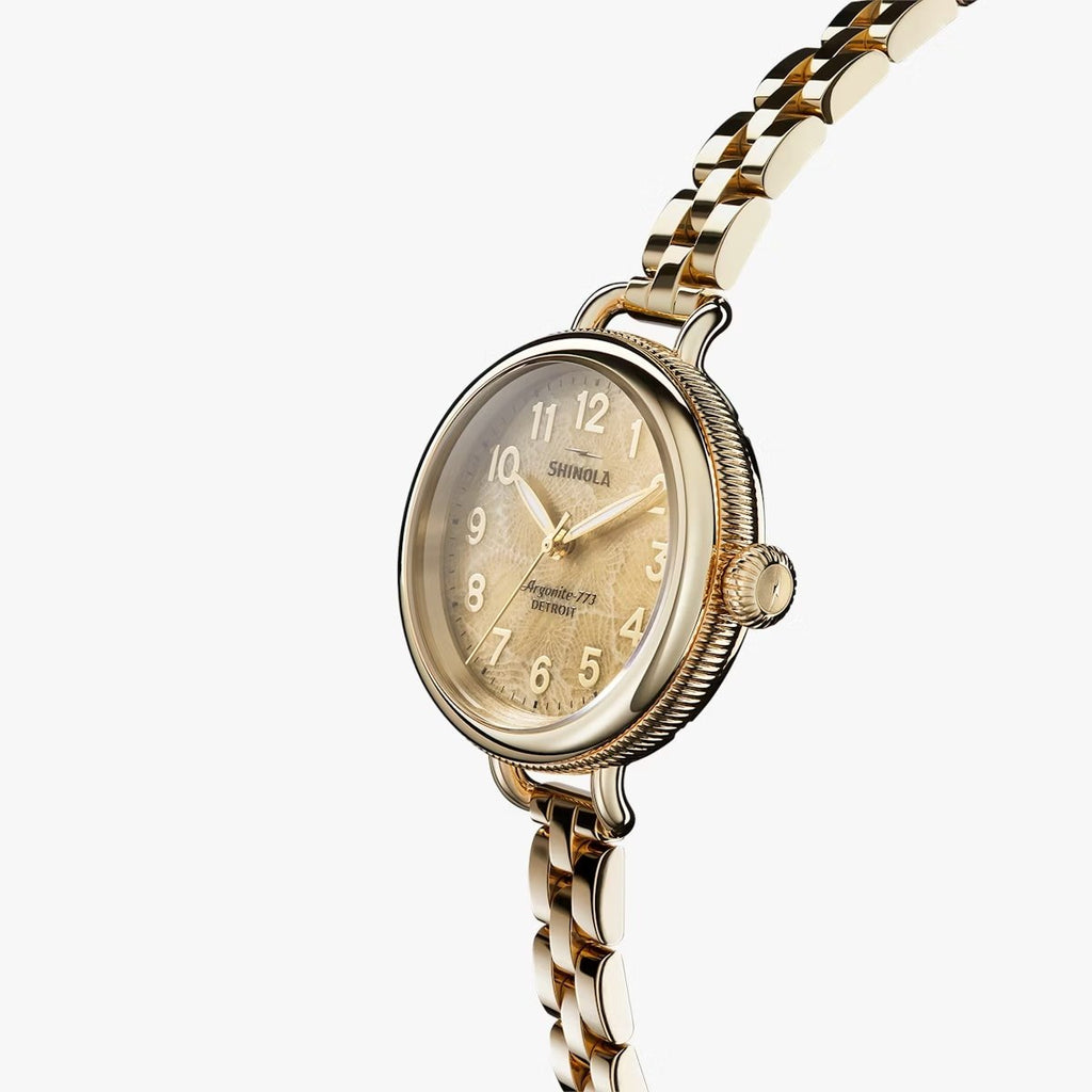 Shinola Birdy 3 Hand Petoskey Dial Automatic Watch in Stainless Steel - MJ Christensen Diamonds