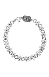SS Diamond Shape Link Bracelet 8.75 in Sterling Silver - MJ Christensen Diamonds