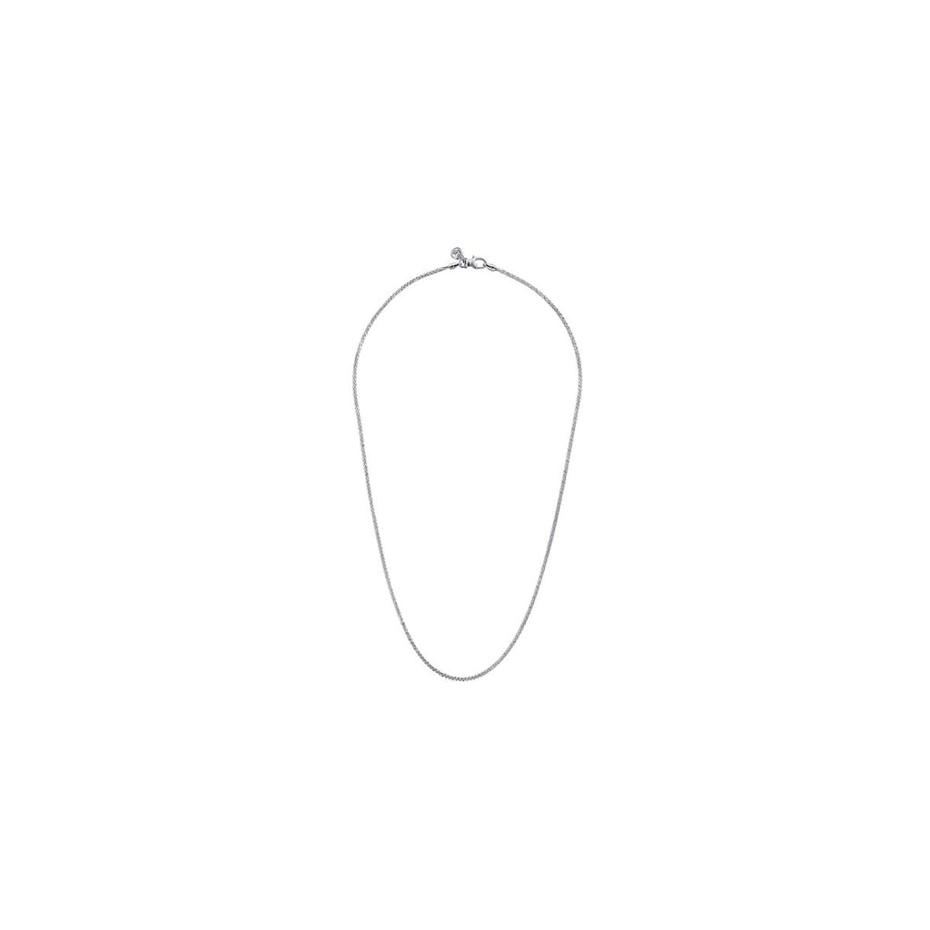 Sterling Silver Wheat Chain Necklace 22" - MJ Christensen Diamonds