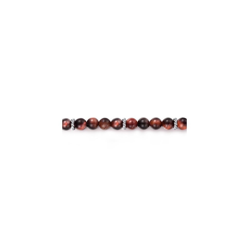 Tigers Eye Bead Bracelet in Sterling Silver (47.33ctw) - MJ Christensen Diamonds