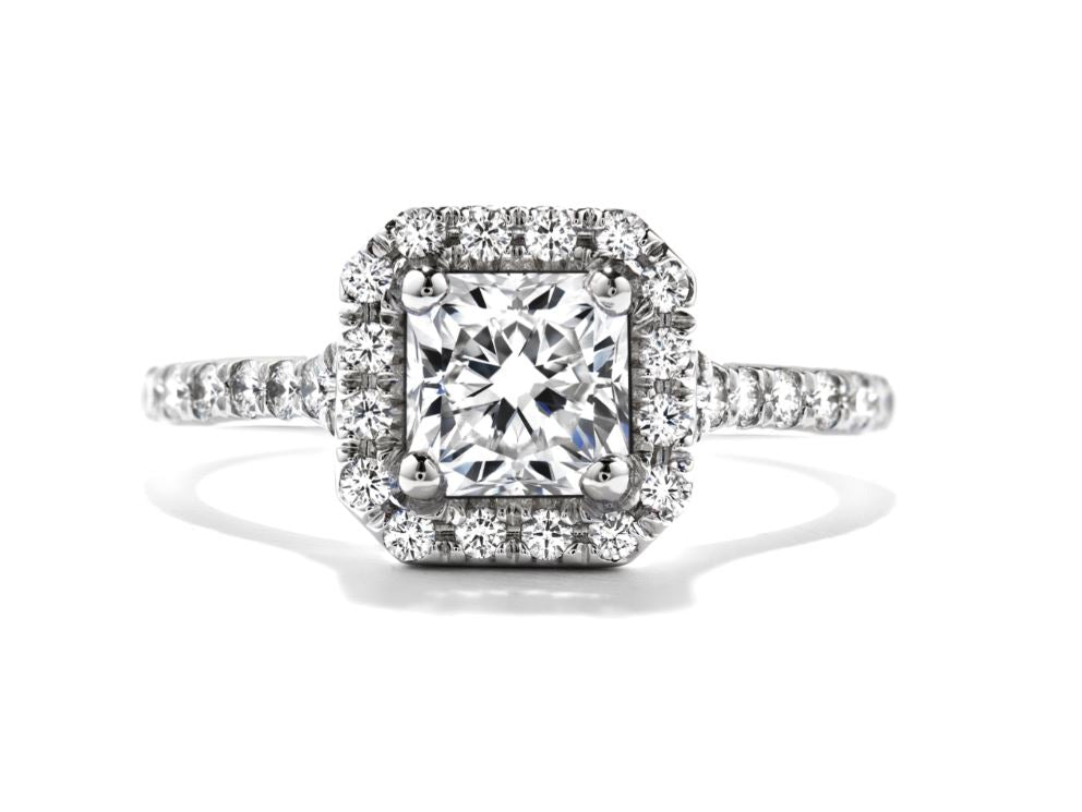 Transcend Round Diamond Engagement Ring in 18K White Gold (0.70ctw) - MJ Christensen Diamonds