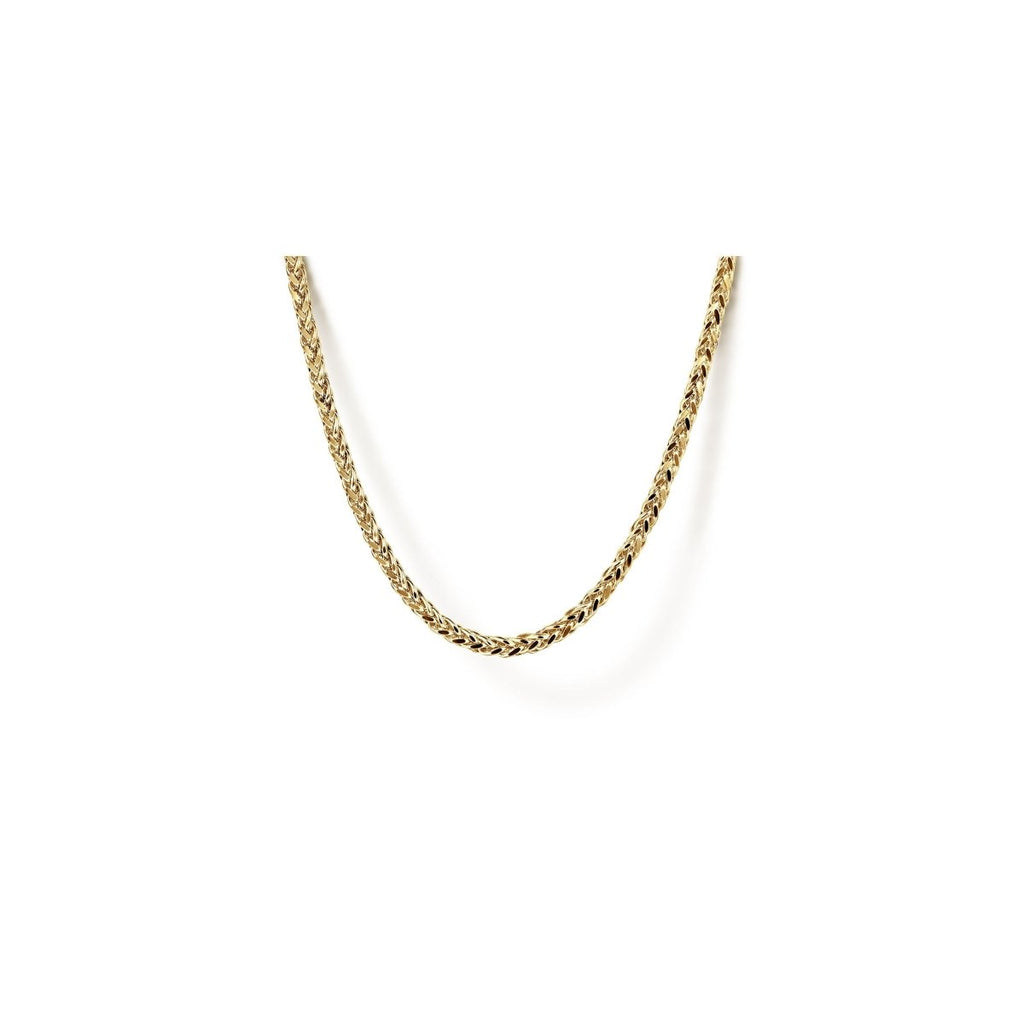 Wheat Chain Necklace in 14K Yellow Gold - MJ Christensen Diamonds